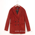 Ladies woven LS sleeve blazer